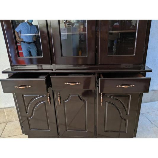 Platera Shely 3 Cuerpos De Vitrina Oscuro