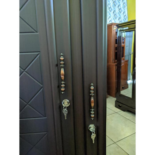 Ropero Mv 3 Cuerpos De Lujo, 4 Gavetas, Obscuro Mate