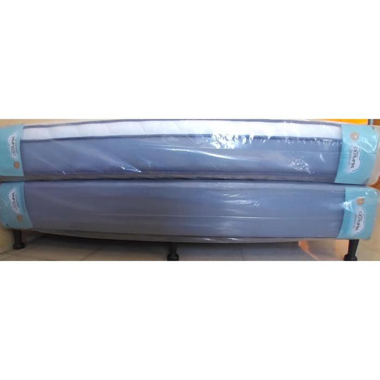 Set Cama Olympia Matrimonial Edicion Especial Blanco/Gris