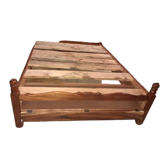 Cama Madera Galilea Matrimonial Espejo/Claro