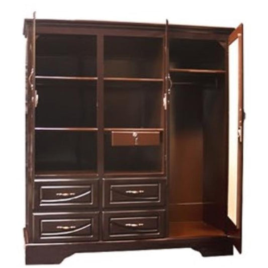 Ropero Shely 3 Cuerpos Muriel 1 Espejo 4 Gavetas