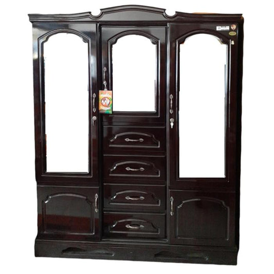 Ropero Mv Extragrande Colonial Oscuro Brillante