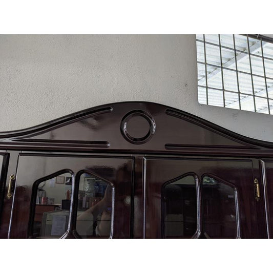 Trinchante Mv 4 Puertas Moderno Para Microndas Oscuro