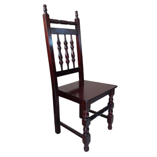 Comedor Galilea 6 Sillas Madera Torneado Oscuro