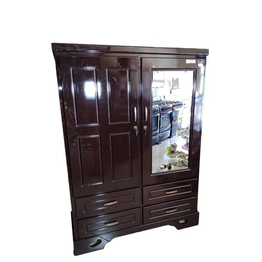 Ropero Shely 2 Cuerpos Liz 4 Gavetas Chocolate