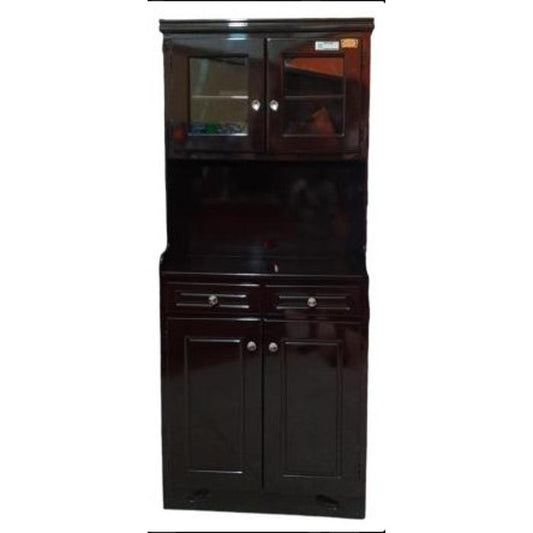 Alacena Shely 2 Puertas Cuadrada Para Microondas Chocolate