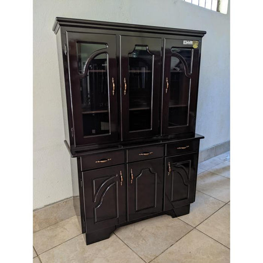 Platera Shely 3 Cuerpos De Vitrina Oscuro