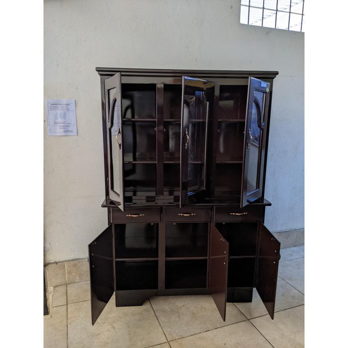 Platera Shely 3 Cuerpos De Vitrina Oscuro