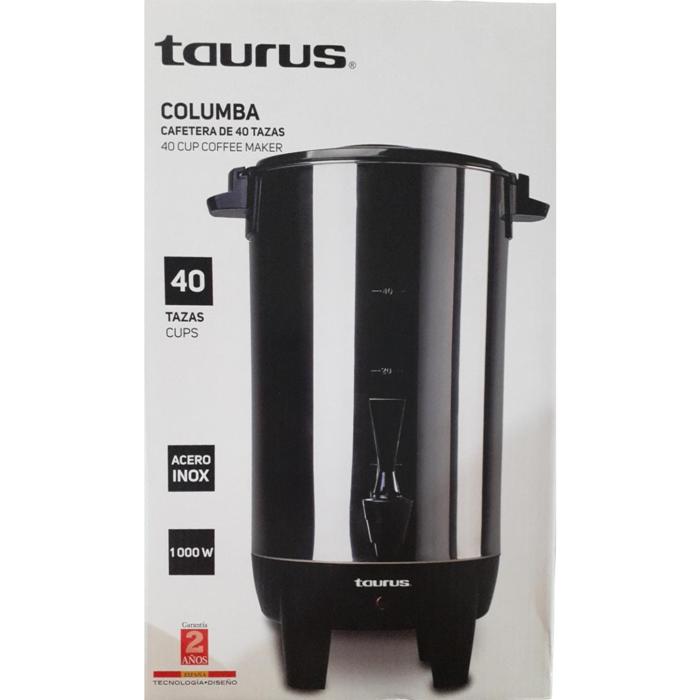 Percoladora Taurus 40 Tazas Columba, Inox