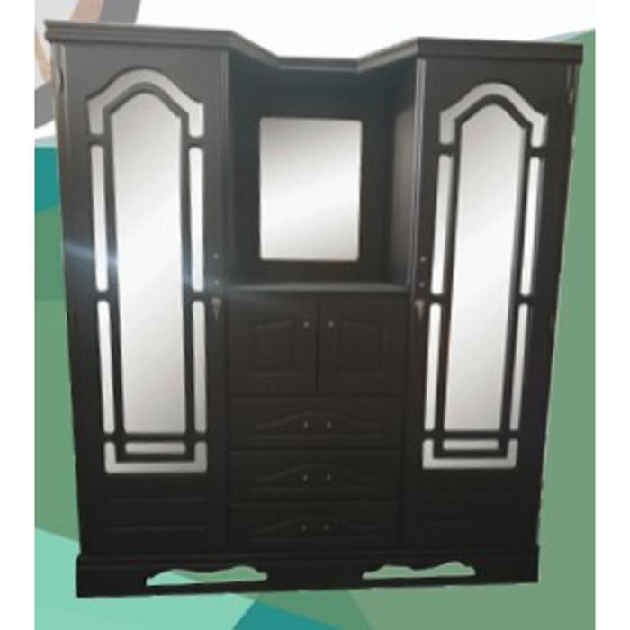 Ropero Mv 3 Cuerpos Marqueza, Obscuro, Mate