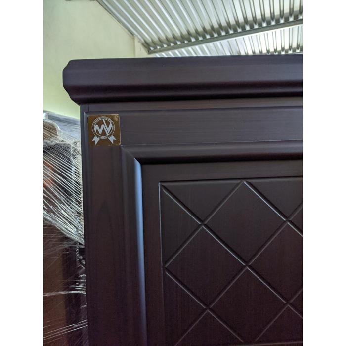 Ropero Mv 3 Cuerpos De Lujo, 4 Gavetas, Obscuro Mate