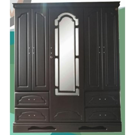 Ropero Mv 3 Cuerpos Lisboa, 4 Gavetas Obscuro Mate