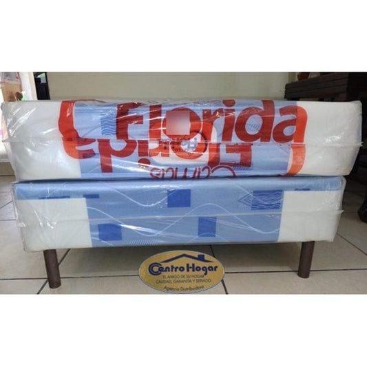 Set Cama Florida Imperial Continental Celeste