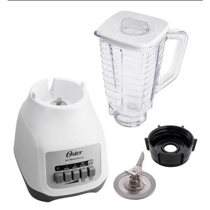 Licuadora Oster 2 Velocidades 5 Botones Kaliman Blanca Blstkap-Wpb-013