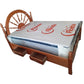Cama Madera Galilea Matrimonial Carreta/Claro