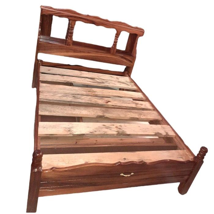 Cama Madera Galilea Matrimonial Espejo/Claro