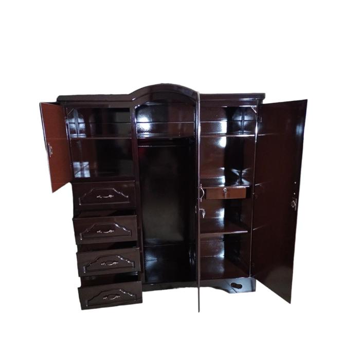 Ropero Shely 3 Cuerpos 4 Gavetas Lateral Chocolate