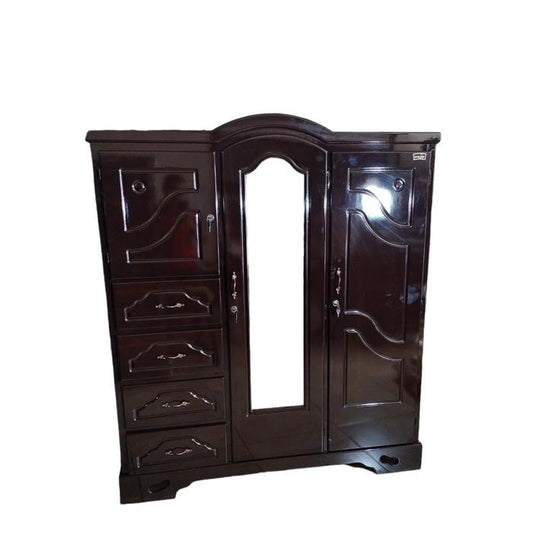 Ropero Shely 3 Cuerpos 4 Gavetas Lateral Chocolate