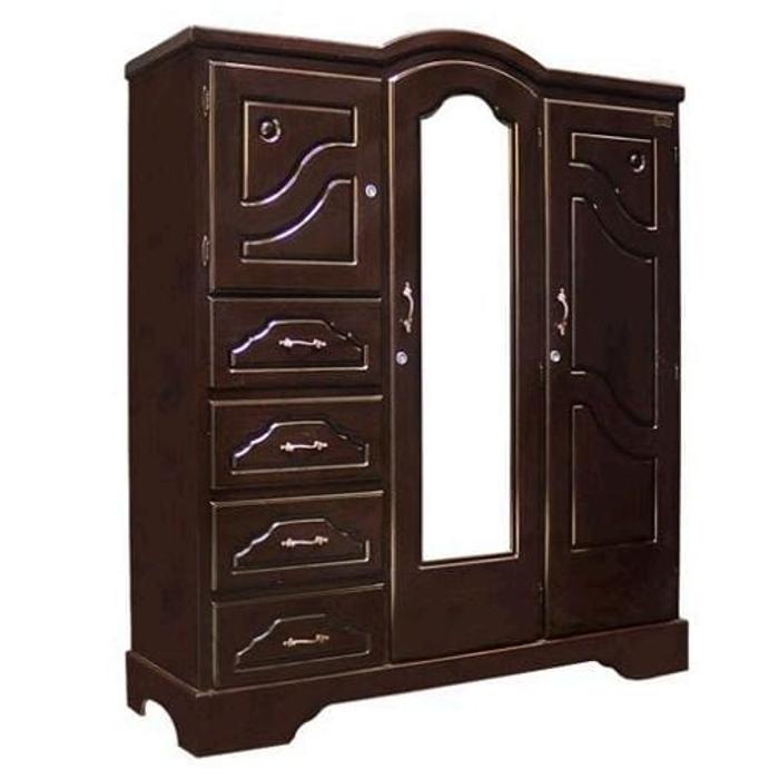 Ropero Shely 3 Cuerpos 4 Gavetas Lateral Cherry