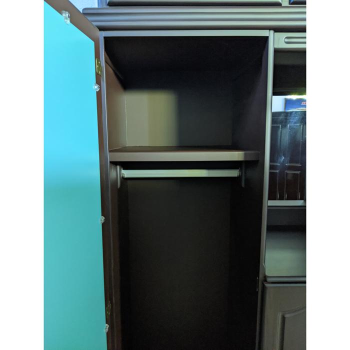 Ropero Mv 3 Cuerpos Marqueza Con Maletero Oscuro Mate