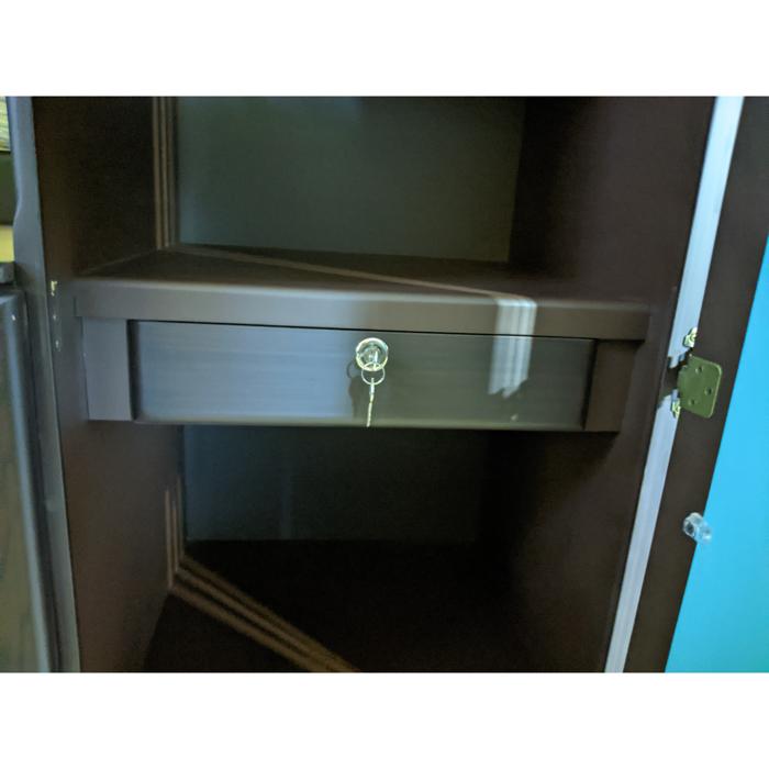 Ropero Mv 3 Cuerpos Marqueza Con Maletero Oscuro Mate