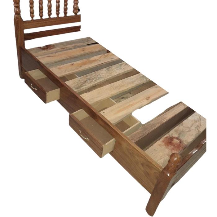 Cama Madera Galilea Matrimonial Tornos Claro