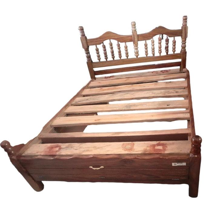 Cama Madera Galilea Matrimonial Tornos Claro