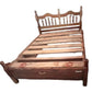 Cama Madera Galilea Matrimonial Tornos Cedro