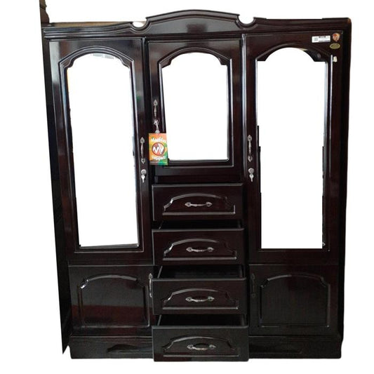 Ropero Mv Extragrande Colonial Oscuro Brillante