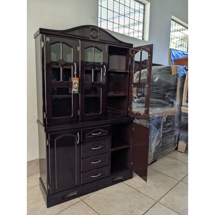 Trinchante Mv 3 Cuerpos Vitrina/Oscuro