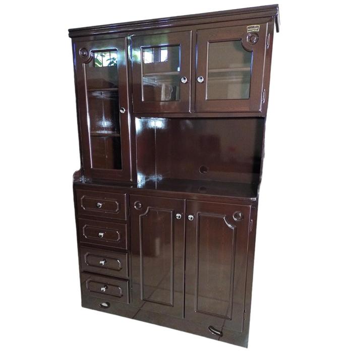 Alacena Shely 3 Puertas Cuadrada Chocolate