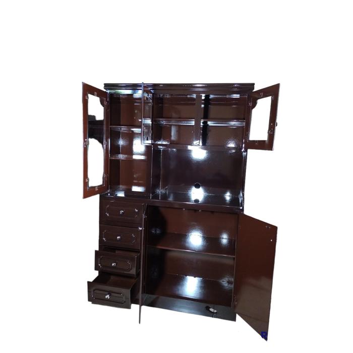 Alacena Shely 3 Puertas Cuadrada Chocolate