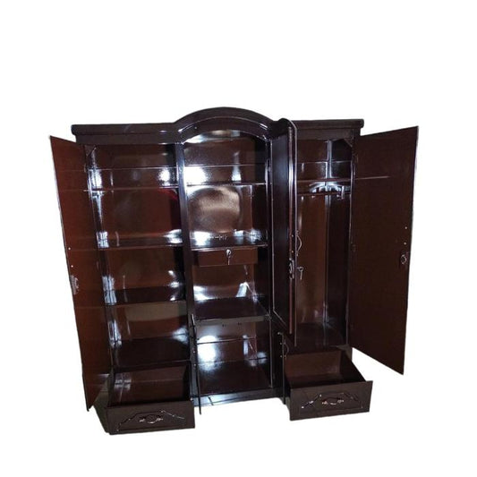 Ropero Shely 3 Cuerpos 5 Puertas Sencillo Chocolate