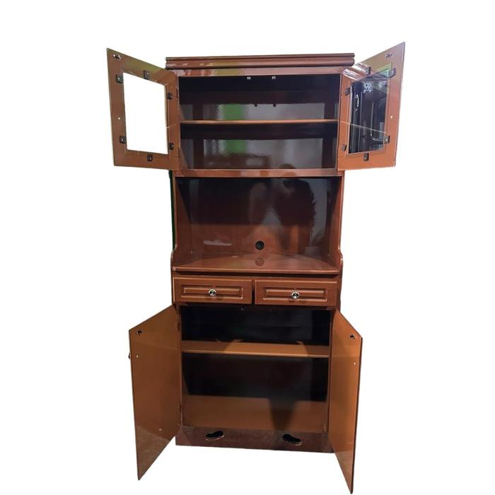 Alacena Shely 2 Puertas Cuadrada Para Microondas Cherry