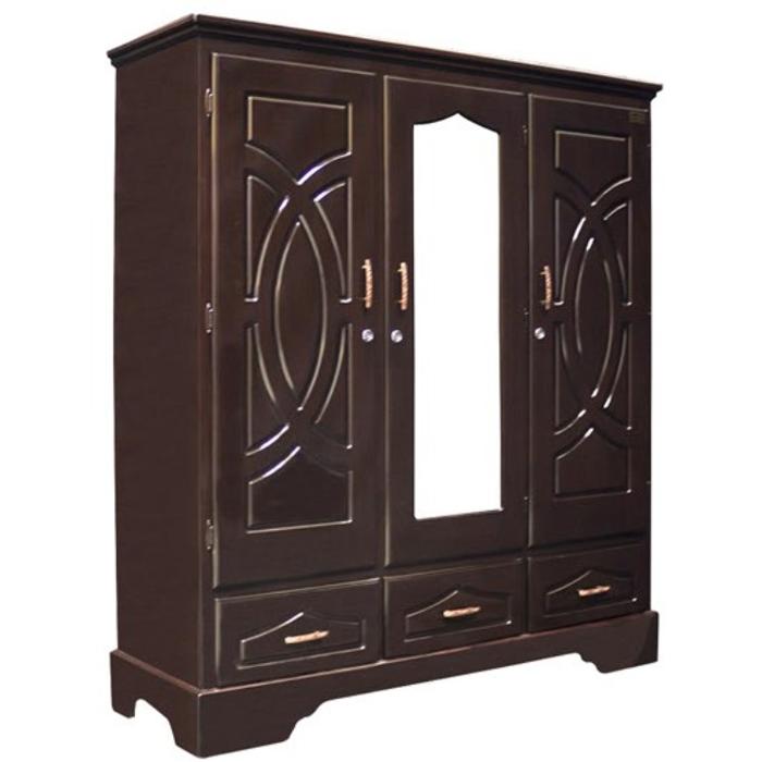 Ropero Shely 3 Cuerpos 3 Gavetas Horizontales