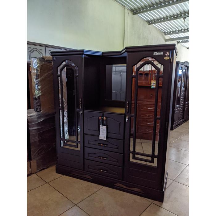 Ropero Mv 3 Cuerpos 2 Hojas 3 Gavetas Marqueza