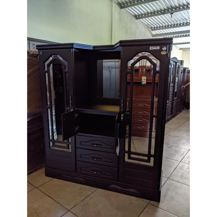 Ropero Mv 3 Cuerpos 2 Hojas 3 Gavetas Marqueza