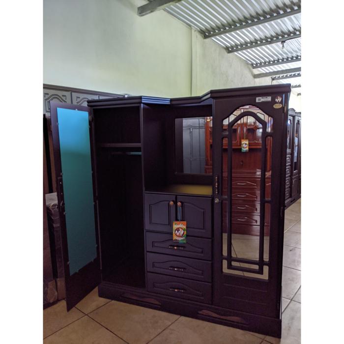 Ropero Mv 3 Cuerpos 2 Hojas 3 Gavetas Marqueza