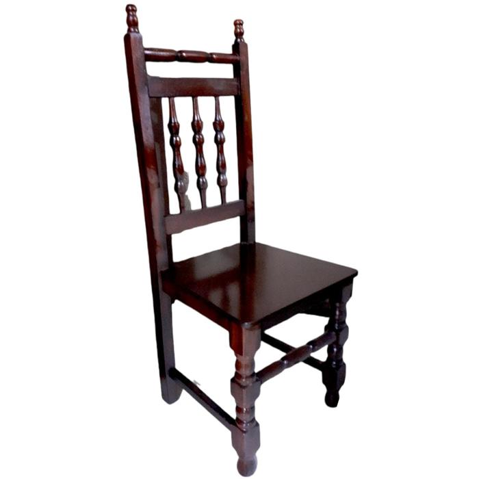 Comedor Galilea 4 Sillas Torneado Oscuro