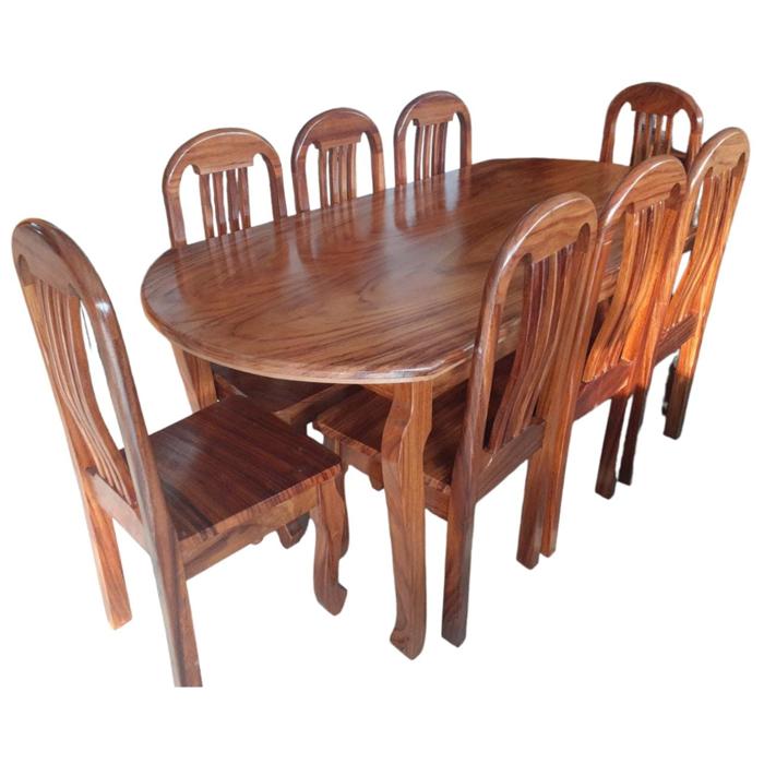 Comedor Galilea 8 Sillas Ovalado Pura Madera