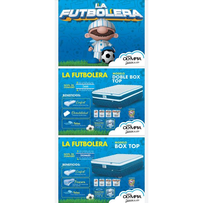 Set Cama Olympia Queen Edición Especial 2 Box Top