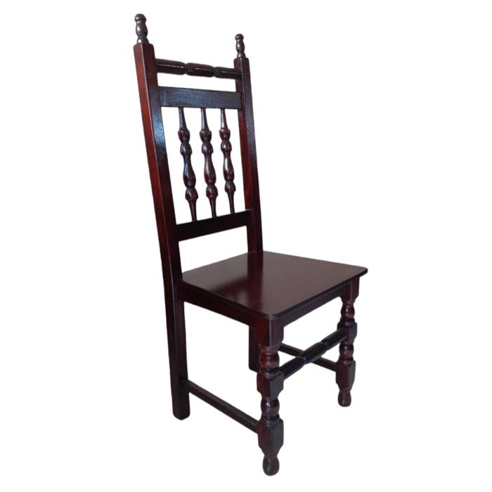 Comedor Galilea 6 Sillas Madera Torneado Oscuro