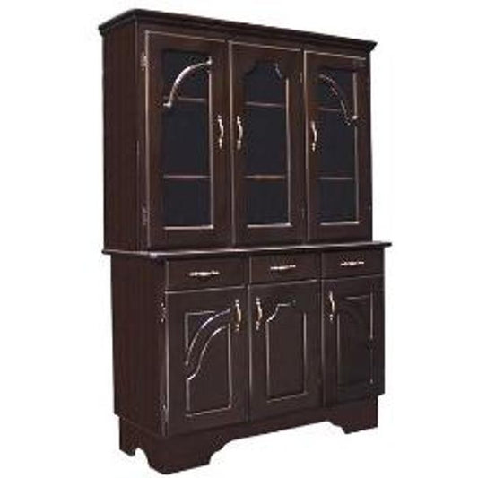 Platera Shelly 3 Puertas Vitrinas 3 Gavetas Chocolate